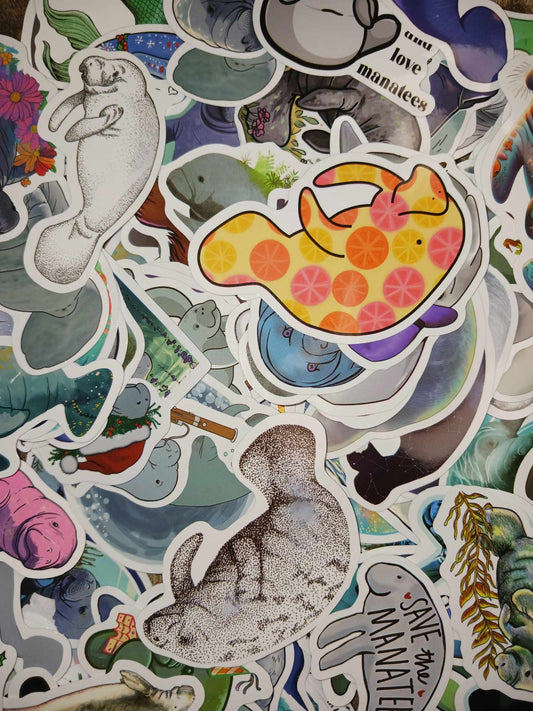 Manatee Stickers - Random 25