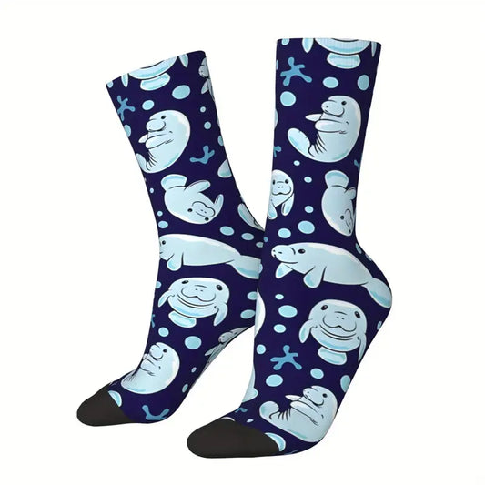 Manatee Socks Navy