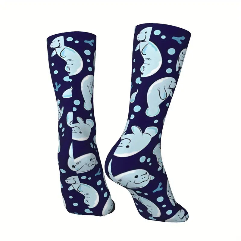 Manatee Socks Navy
